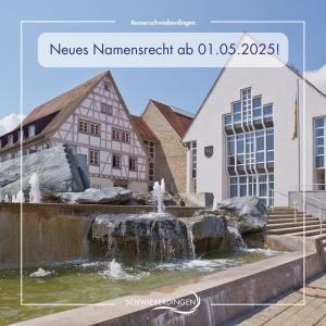 Rathaus mit Brunnen