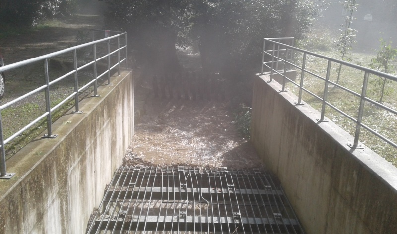 Hochwasser Räuschelbach  August 2017
