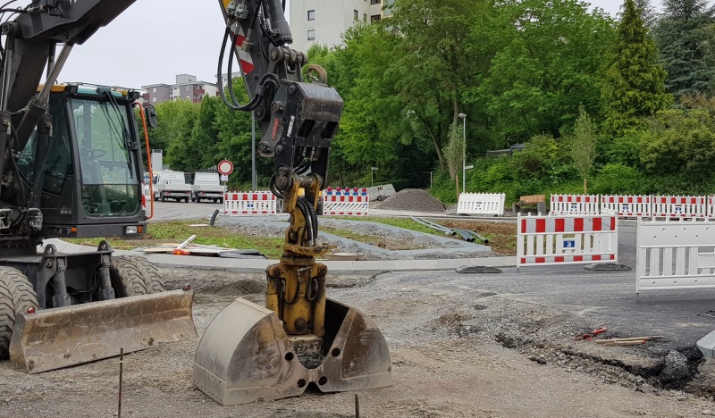 Sanierungsphase der Stuttgarter Straße