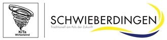 Logo von Schwieberdingen und der Kindertagesstätte Wirbelwind