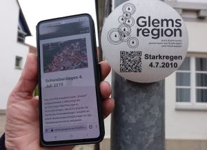 QR Code Hochwassermarke