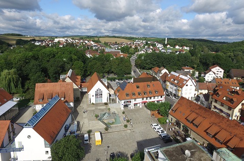 Ansicht von Schwieberdinger Ortsmitte