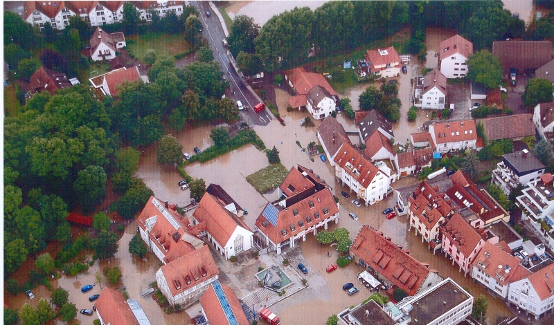 Hochwasser Schwieberdingen Juli 2010