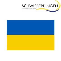 Logo Gemeinde mit Ukraineflaggenfarben