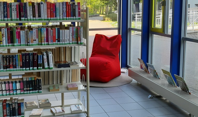 Bücher in Bibliothek