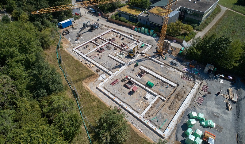 Bau des Neubaus der Glemstalschule