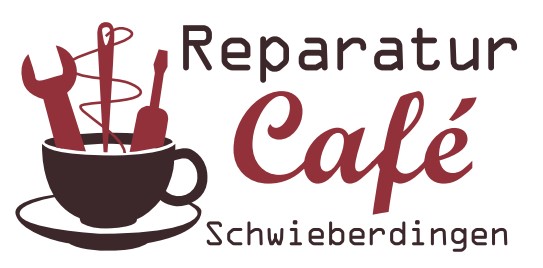 Tasse mit Werkzeugen drin