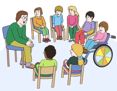Kinder im Stuhlkreis Kinder im Stuhlkreis